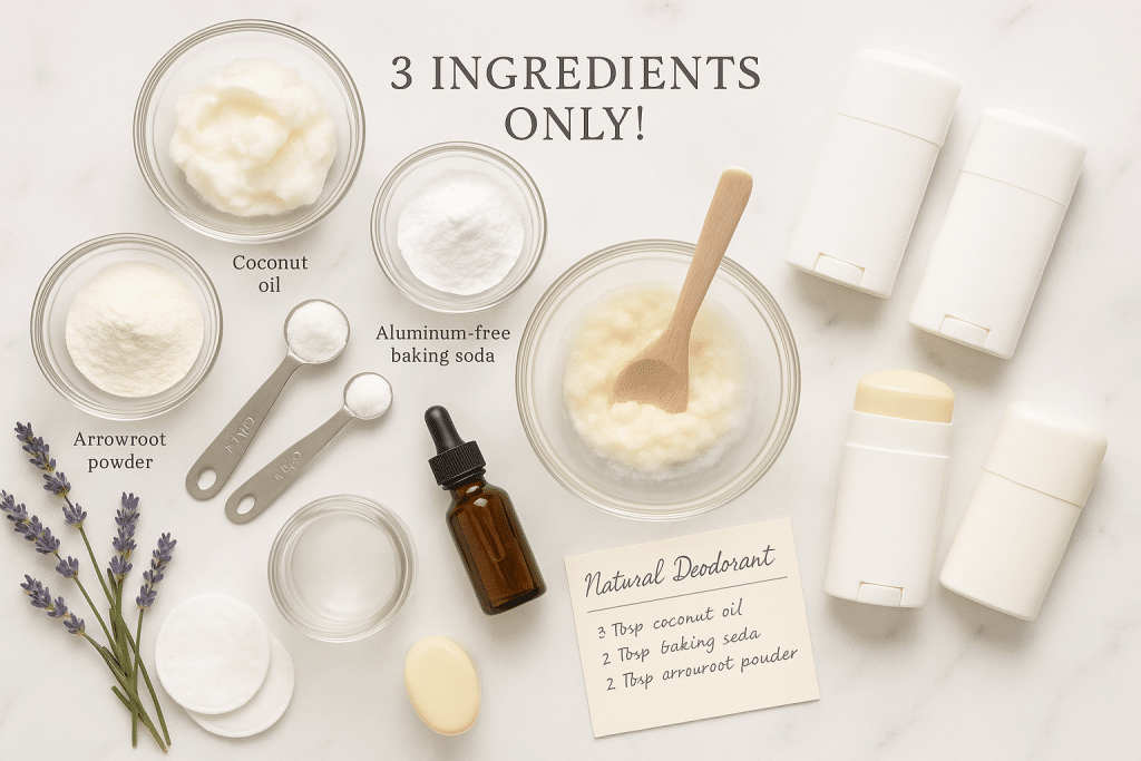 3-Ingredient Natural Deodorant: Shocking Truth About Commercial Brands + Easy DIY Recipe
