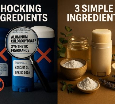 3-Ingredient Natural Deodorant: Shocking Truth About Commercial Brands + Easy DIY Recipe