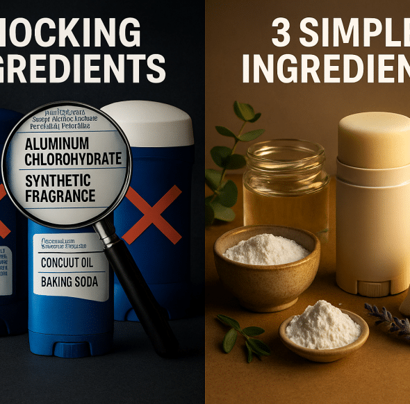3-Ingredient Natural Deodorant: Shocking Truth About Commercial Brands + Easy DIY Recipe