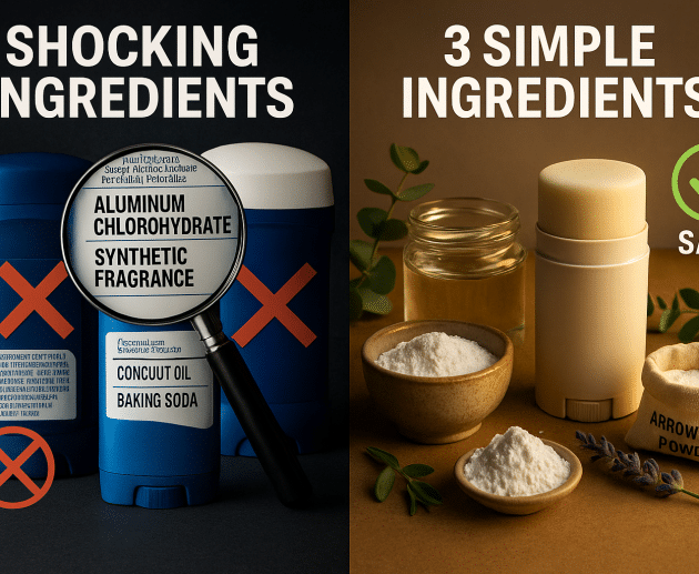 3-Ingredient Natural Deodorant: Shocking Truth About Commercial Brands + Easy DIY Recipe