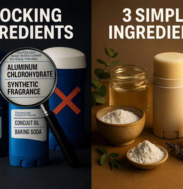 3-Ingredient Natural Deodorant: Shocking Truth About Commercial Brands + Easy DIY Recipe