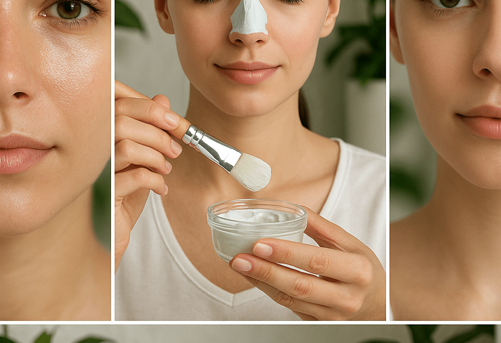 Oil control natural DIY treatments ingredients and finished products for oily shiny skin care routine