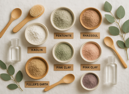 atural clays in skincare showing different clay types and benefits for revolutionary skin care results